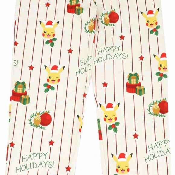 Pokemon Pikachu Happy Holidays Women's 2 Piece Pajama Lounge Set Size S-XXL - Picture 4 of 5